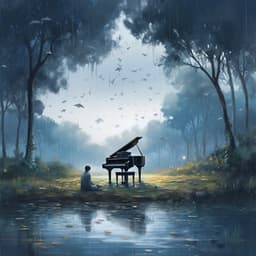 Rainfall's Piano Harmony for Relaxation - The Friendly Piano