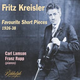 Favourite Short Pieces - Fritz Kreisler