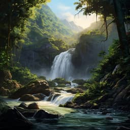 Tropical Oasis: Chill Music by the Waterfall - Peaceful Clarity