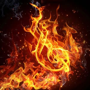 Music on Fire: Rhythmic Blaze - Binaural Beats Deep Sleep