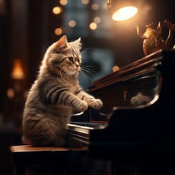 Graceful Echoes: Piano Cats Symphony - Classical Piano