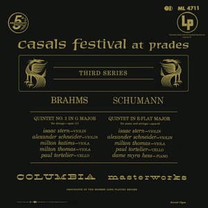 Brahms: Quintet No. 2 in G Major - Schumann: Quintet in E-Flat Major - Isaac Stern