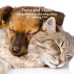 Paws and Piano: Serene Melodies and White Noise for Calming Pets - Loopable White Noise