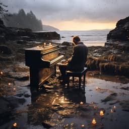 Retiro De Un Día Laboral Con Una Serena Lluvia De Piano - Lluvia Relajante