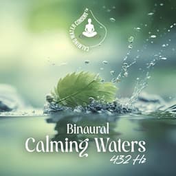 Binaural Calming Waters 432 Hz: Gentle Trickling of Water, Rain and Waves for Deep Stress Relief - Calming Water Consort