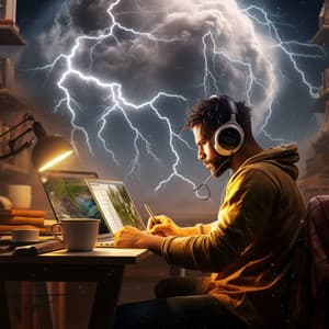 Thunder Productivity: Binaural Work Beats - Mind Conception