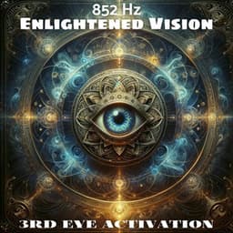 Enlightened Vision: 852 Hz Pure Tone Meditation Music For Third Eye Chakra Activation - Binaural Sleep Brainwave Beats
