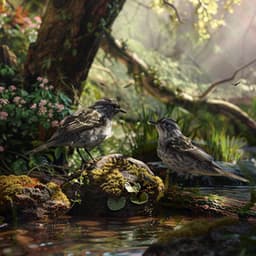 Binaural Creek and Birds Nature Sounds for Baby Sleep - ASMR Sounds for Sleep