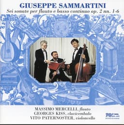 Sammartini: Sonata for Flute and Basso Continuo, Op. 2, Nos. 1-6 - Giuseppe Sammartini