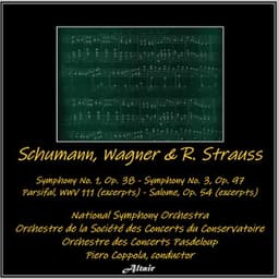 Schumann, Wagner & R. Strauss: Symphony NO. 1, OP. 38 - Symphony NO. 3, OP. 97 - Parsifal, Wwv 111  - Salome, OP. 54 - National Symphony Orchestra