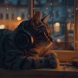 Lofi Feline Harmony: Quiet Cat Vibes - Nature Sounds And Whispers