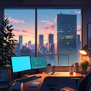 LoFi Work Zone: Productive Beats for Office Hours - LO-FI BEATS