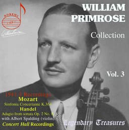 William Primrose Collection, Vol. 3: Mozart - William Primrose