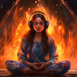 Sonic Harmony: Binaural Blaze Yoga Symphony - Solfeggio Frequencies for Meditation