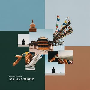 Prayers Beneath Jokhang Temple - Tibetan Monks Art