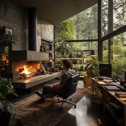 Llamas De Tranquilidad Musical: Junto A La Chimenea - Alivio tranquilo del estrés