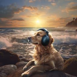 Playtime with Dogs by the Seashore: Solo's Joyful Barks - Nature & Sounds Background