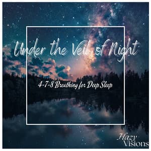 Under the Veil of Night: 4-7-8 Breathing for Deep Sleep - Hazy Visions