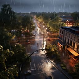 Cats' Tranquil Rain: Calming Water Melodies - Jingle Cats