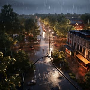 Cats' Tranquil Rain: Calming Water Melodies - Jingle Cats