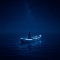 10PM Water Journeys: A Drift Through Still Waters - Sea Waves Sounds