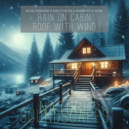 Rain on Cabin Roof with Wind - Nature Soundscapes