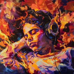 Fire's Slumber: Soothing Sleep Melodies - Sleeping Voyage