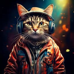 Cat Grooves: Hip Hop Tracks for Feline Calm - Harmony in Lofi