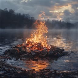 Meditación Con Resplandor De Fuego: Atención Plena De Calma - Leyendas de la música de meditación