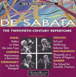 Victor de Sabata the 20th Century Repertoire - New York Philharmonic