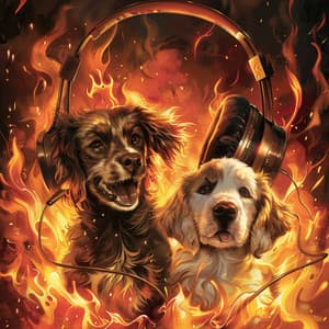 Fire's Warmth: Soothing Music for Dogs - Dog Relaxation Music