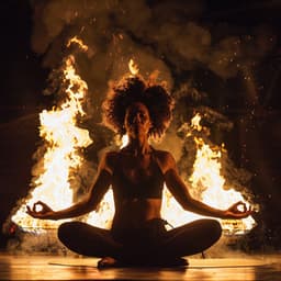 Yoga Del Fuego Sereno: Llamas Relajantes Para La Armonía - Sinfonía de fuego binaural del yoga