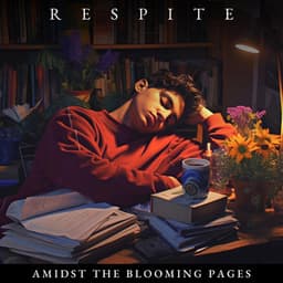 Respite Amidst the Blooming Pages - Sleeping Baby