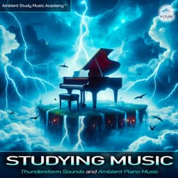 Studying Music: Thunderstorm Sounds and Ambient Piano Music For Studying, Calm Music For Focus and Concentration, ADHD Deep Focus and Calm Music and Thunderstorm - Ambient Study Music Academy