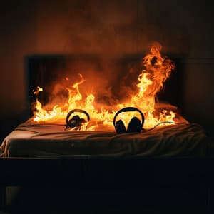 Fire Sleep Symphony: Nights Warmth - Deep Sleep Background Noise