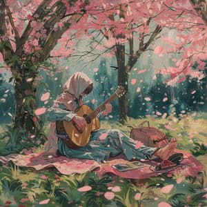 Spring Serenades: BLOOMING BEATS LOFI - Blossom's Cat