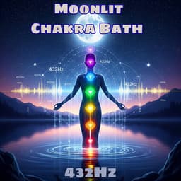 Moonlit Chakra Bath, 432Hz Healing for Deep Reset - Chakra Healing Music Academy