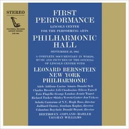 Inauguration Concert of Lincoln Center's Philharmonic Hall - Leonard Bernstein