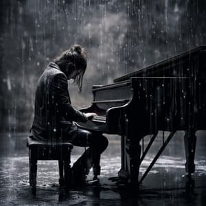 Melodías De Sueño Al Piano: La Lluvia Se Desliza Hacia La Serenidad - Lluviosamente