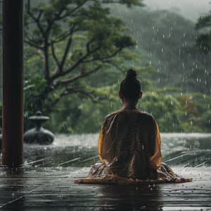 Calma Consciente De Las Lluvias: Meditación Entre Duchas - Meditación Con Ruido Rosado