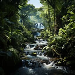 Serenidad De La Cascada: Ritmos Oníricos Del Río - El colectivo de la selva tropical
