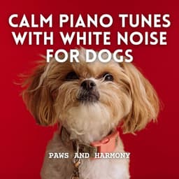 Paws and Harmony: Calm Piano Tunes with White Noise for Dogs - Loopable White Noise