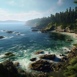 Soothing Ocean Serenade: Calming Sea Echoes - Just Relax Music Universe