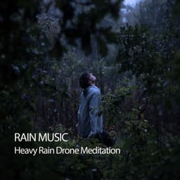 Rain Music: Heavy Rain Drone Meditation - Hang Drum Music