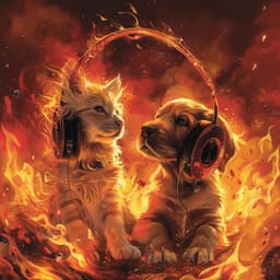 Fiery Paws: Relaxing Fire Music for Pets - Relaxing Pet Music