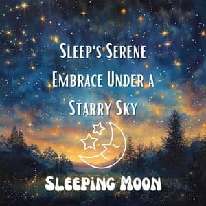 Sleep's Serene Embrace Under a Starry Sky - Sleeping Moon