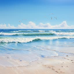 Estudio En La Orilla: Melodías Ambientales De Meditación Oceánica - Calma ASMR White Soughs