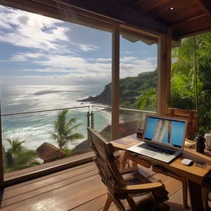 Ocean Work: Productive Sea Harmony - Upbeat Background Music