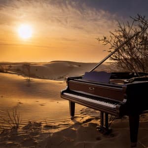 Gentle Notes: Piano for Relaxing Hours - Binaural Beats 0.3Hz Forest Walk