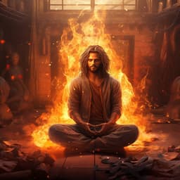 Meditation Embers: Fire Syncopation Melodies - Silent Night Music